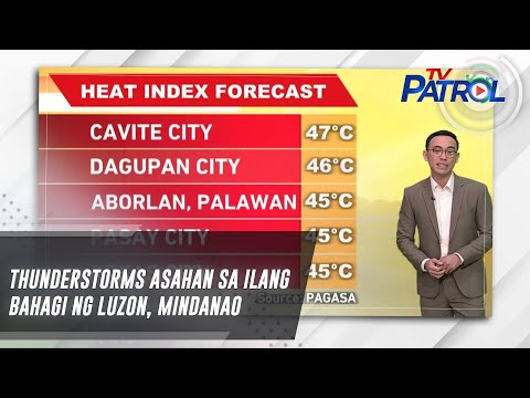 Thunderstorms asahan sa ilang bahagi ng Luzon, Mindanao TV Patrol