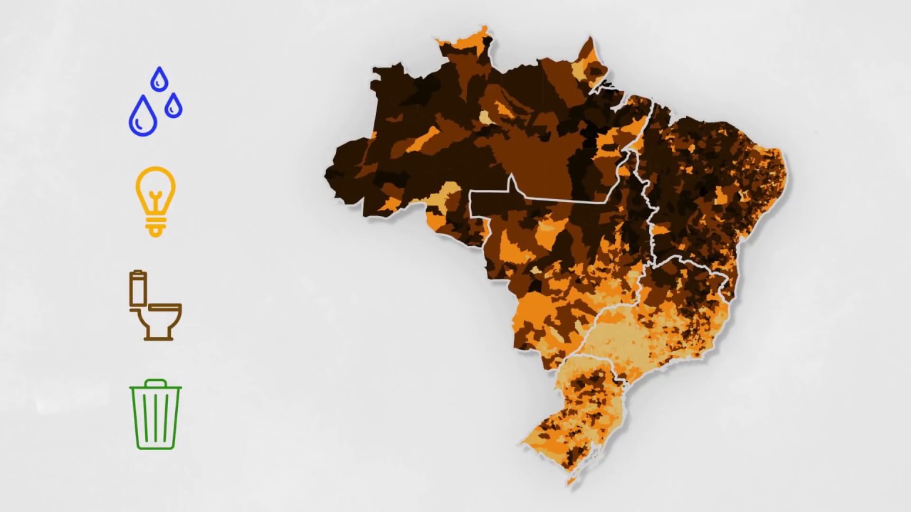 1960-2010: Desigualdade territorial na oferta de luz, água, esgoto...