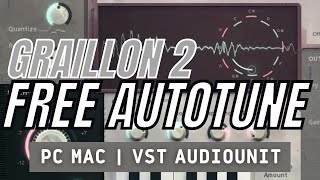 Video thumbnail for Free Autotune  | GRAILLON 2 | All features explained | VST AU Download by Audio Plugins for Free