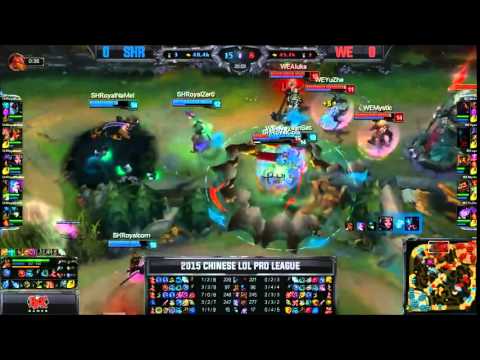 SHR Corn Leblanc VS WE Mystic Graves Game 1 Highlights   2015 Spring LPL W9D3
