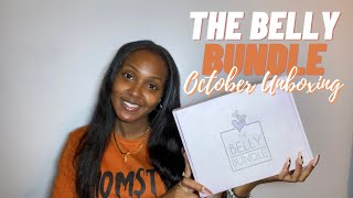 VLOGMAS DAY 4 2021🎄| The Belly Bundle *OCTOBER* Unboxing 🤰🏾🧡 | Armani Wells