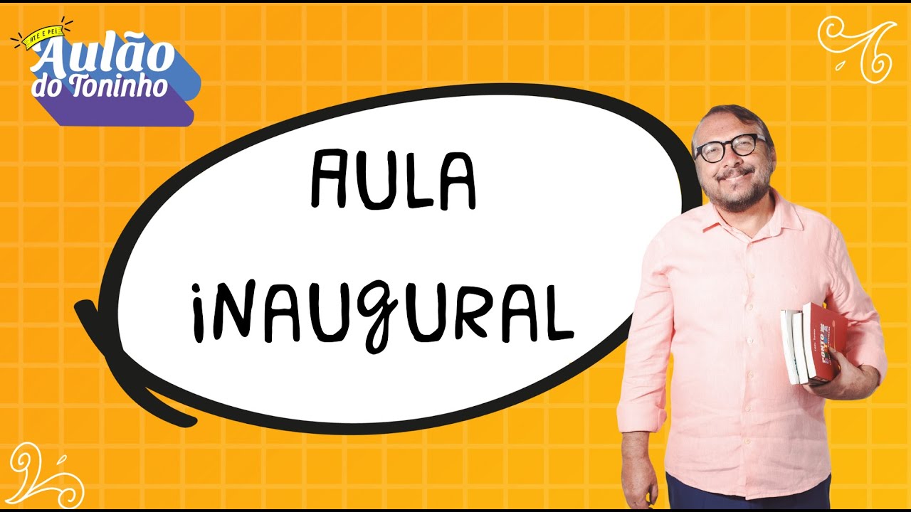 Aula inaugural | Aulão do Toninho - Concurso PEI & ATE