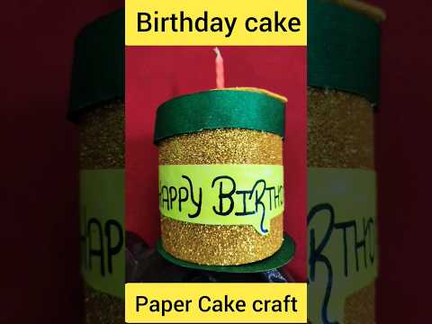 DIY birthday cake 🎂🎂||Paper birthday cake craft #shorts #youtubeshorts #shorts