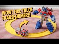 Mobil Pemadam Kebakaran Berubah Jadi Robot Unboxing Review Mainan Transformer Dengan Hot Wheels