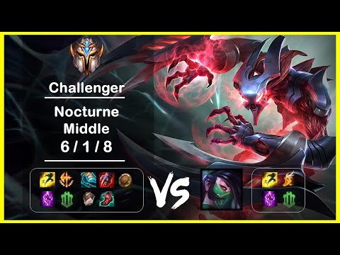 KR Challenger Replays Middle Nocturne vs Akali Ep.2919
