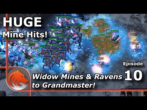 StarCraft 2: MASS Widow Mine Drops on Colossus Army!