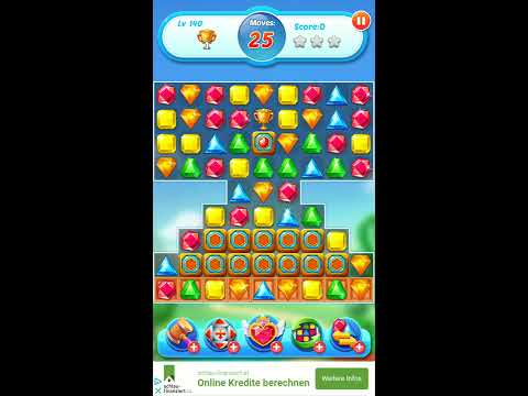 Jewel Crush 💎 - Jewels & Gems Match 3 Legend 2020 Level 140 ⭐⭐ no Booster 👑 Android Gameplay ✅