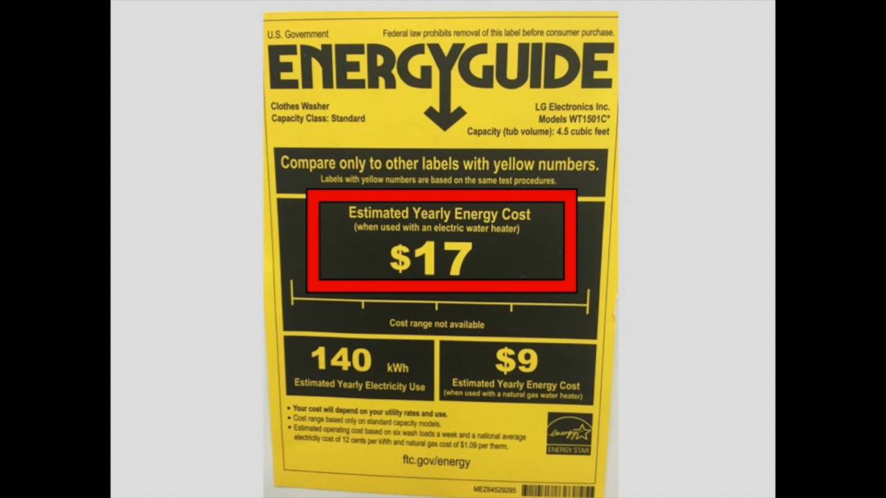 Using Your EnergyGuide Label