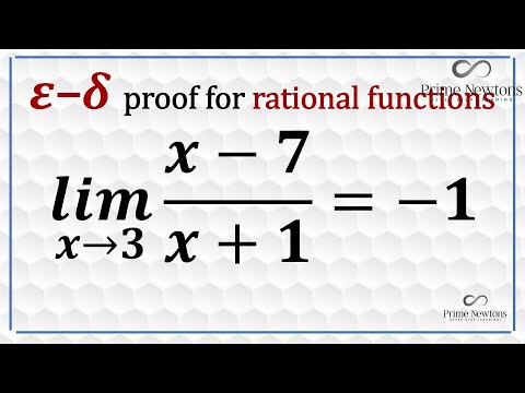 Epsilon-delta proof for rational functions