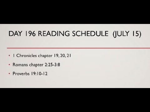 Day 196 A Year Through The Word