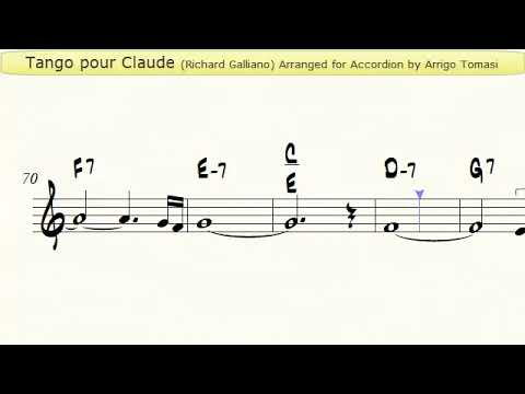 Tango Pour Claude (Richard Galliano) - Accordion Sheet music