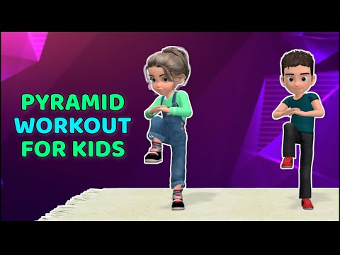 BODY-WEIGHT PYRAMID WORKOUT FOR KIDS & BEGINNERS