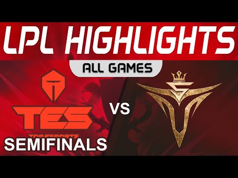 TES vs V5 Highlights ALL GAMES Semifinals LPL Spring Playoffs 2022 Top Esports vs Victory Five by On