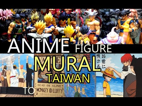 Anime mural in taichung city Taiwan