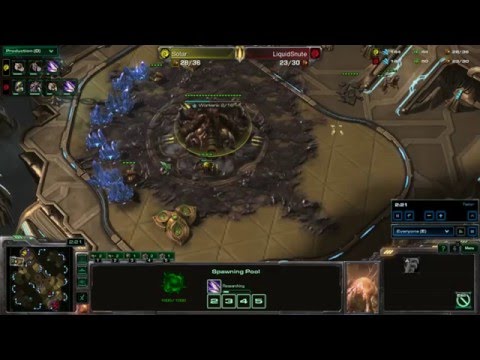 Starcraft -- Legacy of the Void  -- Snute (Z) vs Solar (Z) on Prion Terraces