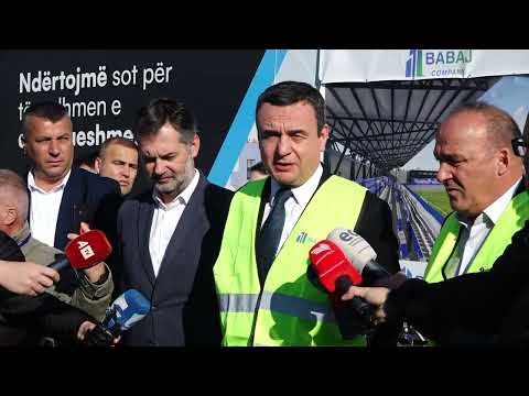 Vendoset gurthemeli në stadiumin “Zahir Pajaziti” në Podujevë, Kurti e Bulliqi zotohet se do të bëh.