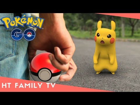 POKEMON GO IN REAL LIFE Catching Rare Pokemon Pikachu Surprise PokeBall Egg Video For Kids HT BabyTV Video