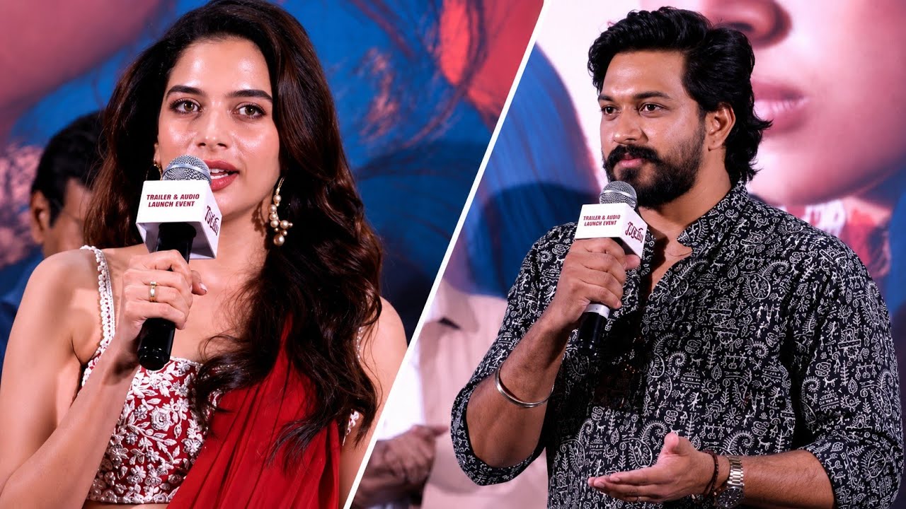నిరం - తెలుగు ట్రైలర్ & ఆడియో లాంచ్ ఈవెంట్‌లో హీరోయిన్ తాన్యా హోప్ & హీరో ముగెన్ రావు స్పీచ్