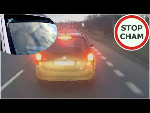 Blokował drogę , rzucił butelką w auto i zbił szybę #726 Wasze Filmy
