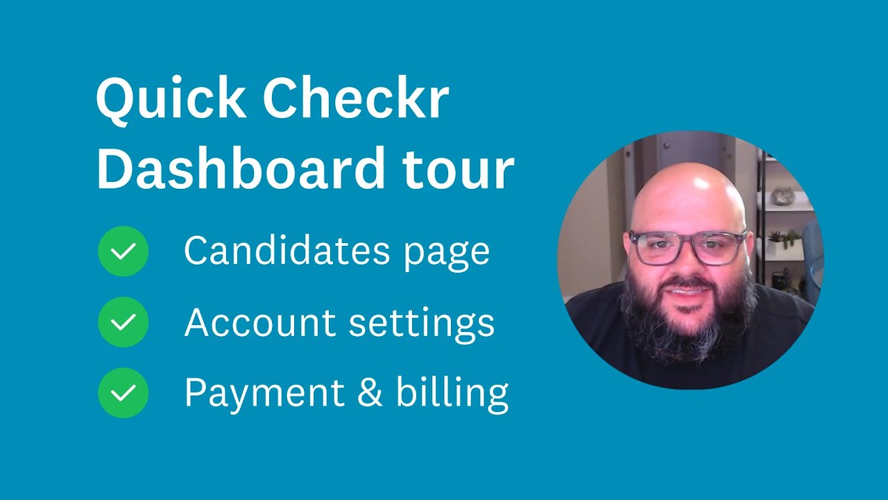 Checkr product dashboard, from official YouTube demo