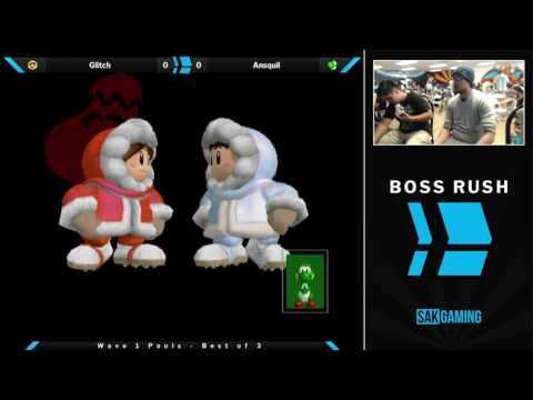 Boss Rush April Wave 1 Pools - Glitch (Ice Climbers) vs Ansquil (Yoshi)