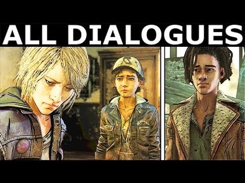 Violet / Louis Comes To Clem's Room - All Dialogues - The Walking Dead Final Season 4 Episode 3