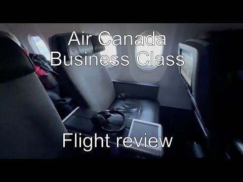 Air Canada Business Class Review YUL-SAN 737max8