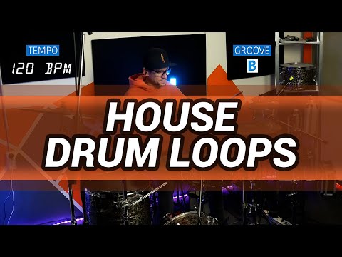 House drum loops 120 BPM // The Hybrid Drummer