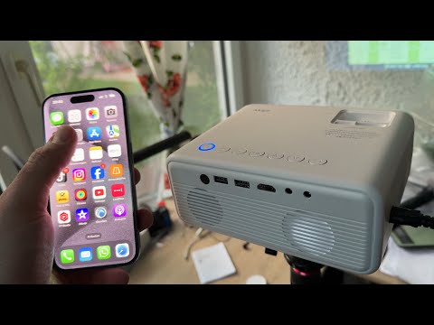 AKIYO 07 Beamer, 1080P Full HD 18000 Lumens WiFi Bluetooth projector, 300" unboxing & instructions