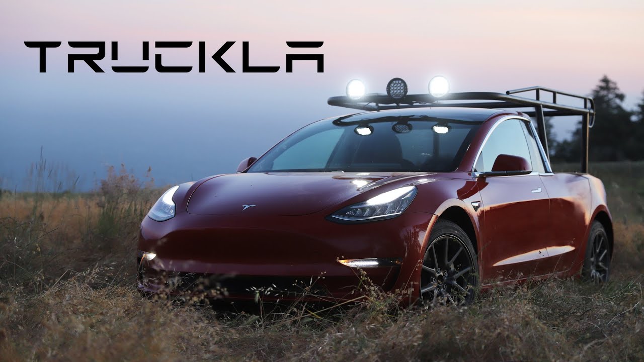 TRUCKLA: The world's first Tesla pickup truck - YouTube