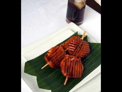 HOW TO MAKE CAMOTE QUE (BAKED CINNAMON SWEET POTATO)