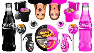 Black vs Pink Food Challenge | Funny Kitchen Hacks by TeenChallenge