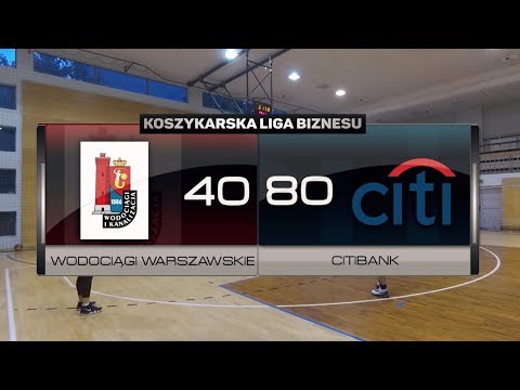 Wodociągi Warszawskie vs Citibank - XV kolejka - II Liga Warszawa - Koszykarska Liga Biznesu