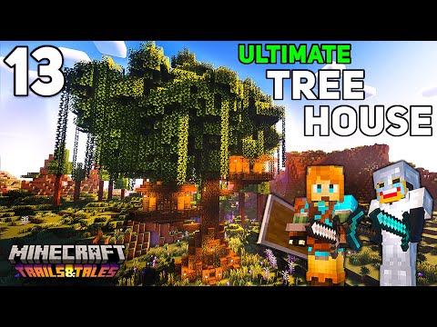 How To Build AN EPIC TREEHOUSE in Minecraft Survival 1.20