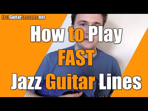 How to Play FAST Jazz Guitar Lines - Double-Time Improvisation - Exercises with Metronome 2&4