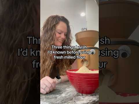 Three things I wish I’d known before using fresh milled flour. #bakingbread #freshmilledflour