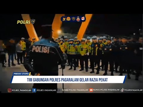 POLRES PAGARALAM GELAR RAZIA PEKAT