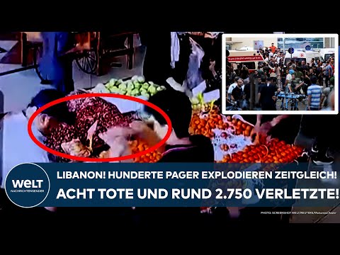LIBANON: Hunderte Hisbollah-Pager explodieren zeitgleich! Mindestens acht Tote, rund 2.750 Verletzte