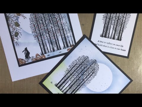 Forest Scene Stamp #laviniastamps