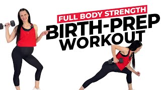 Train for Labor! 18-Min Third Trimester Pregnancy Strength Workout