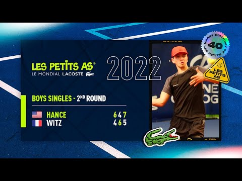 Les Petits As 2022 | Boys 2nd Round | Keaton Hance vs. Antonin Witz