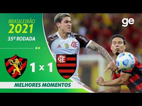 SPORT 1 x 1 FLAMENGO | MELHORES MOMENTOS | 35ª RODADA BRASILEIRÃO 2021 | ge.globo