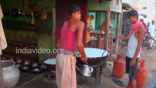 Making milk products in Puri