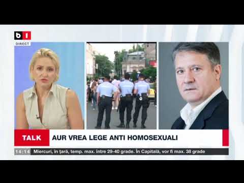 TALK B1 CU IRINA PETRARU ORA 14.00 - AUR VREA LEGE ANTI HOMOSEXUALI