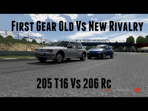 First Gear Old vs New Rivalry 205 T16 vs 206 RC (Forza 4)