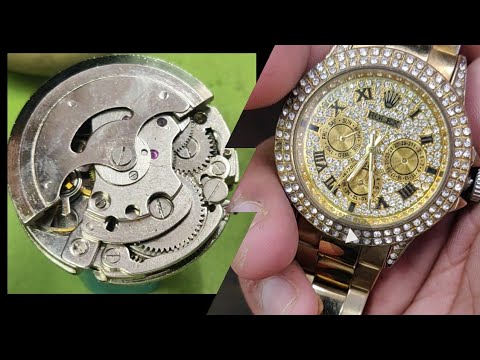 how to repair a fake Rolex 😅, servicing first copy of Rolex 🙂