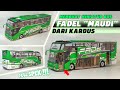 MEMBUAT MINIATUR BUS FADEL MAUDI DARI KARDUS PINTU BISA DIBUKA FULL SPEK