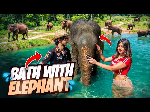 I Took Bath with Elephants! 🐘💦 | Travel with Mizo 