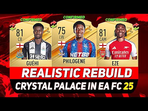 🏆CRYSTAL PALACE REALISTIC REBUILD IN EA FC 25 CAREER MODE! ft. GUÉHI, EZE, PHILOGENE...etc