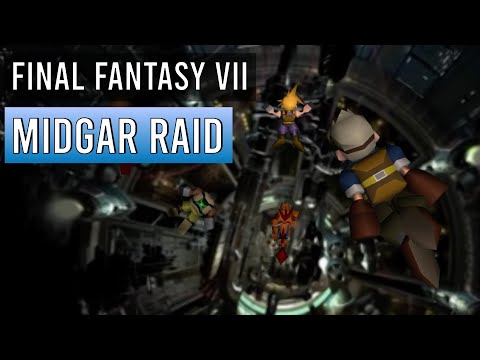 Final Fantasy 7 - Midgar Raid walkthrough (all items and chests in Midgar Disc 2)